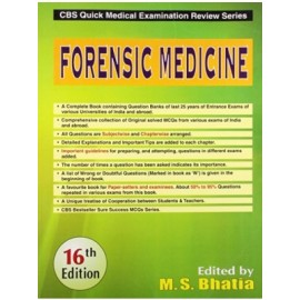 CBS Quick Medical Examination Review Series: Forensic Medicine, 16e (PB)