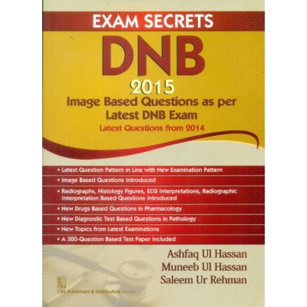 Exam Secrets DNB 2015: Image Based Questions as per Latest DNB Exam (PB)