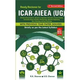 Ready Reckoner for ICAR-AIEEA (UG): All India Entrance Exam for Admission with Previous Year Paper (Solved) (Under Graduation) 2nd Revised edn (PB)