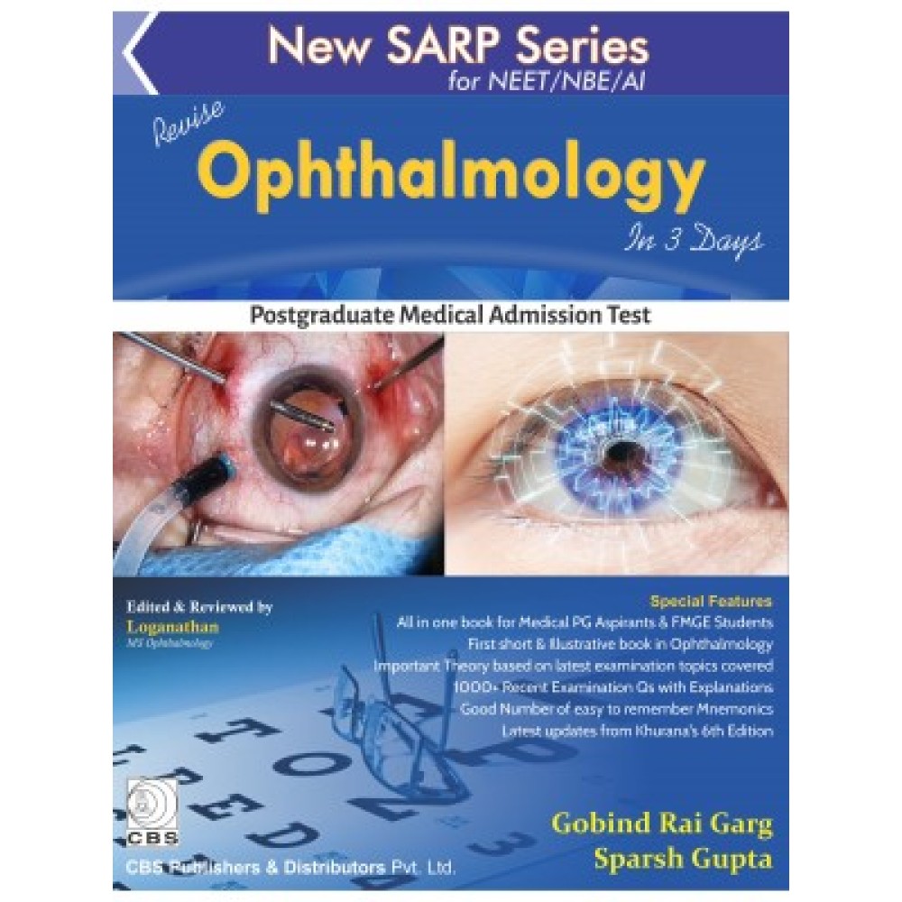 New SARP Series: For Neet/Nbe/Ai Revise Ophthalmology In 3 Days (PB)