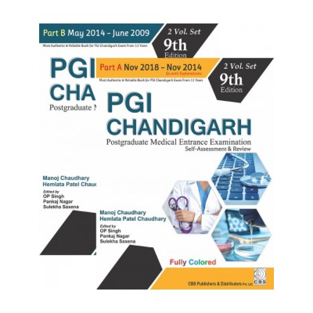 PGI Chandigarh Postgraduate Medical Entrance Examination Self-Assessment & Review, 9e, 2 Vols. Set (PB)