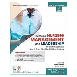 Textbook Of Nursing Management And Leadership For Bsc Nursing Students Vi Semester (PB)