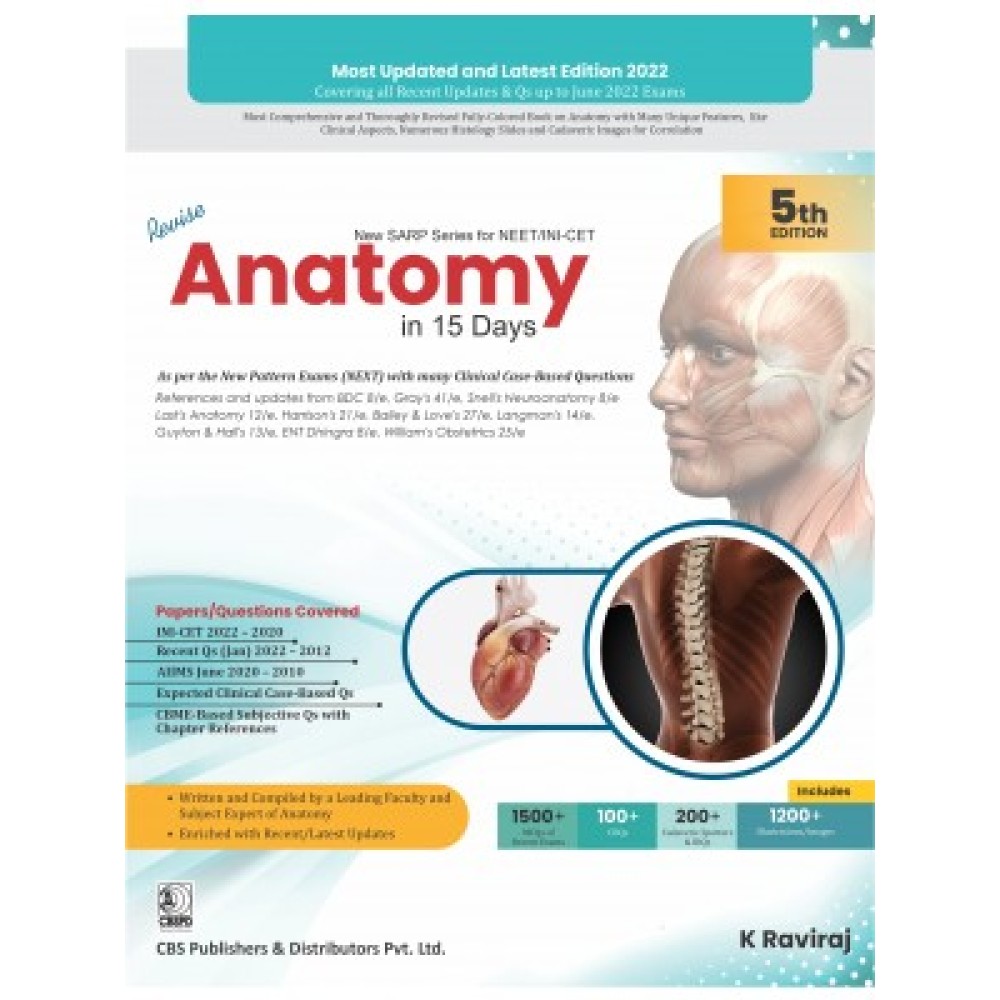 New Sarp Series For Neet/Ini-Cet Revise Anatomy In 15 Days 5Ed (PB)